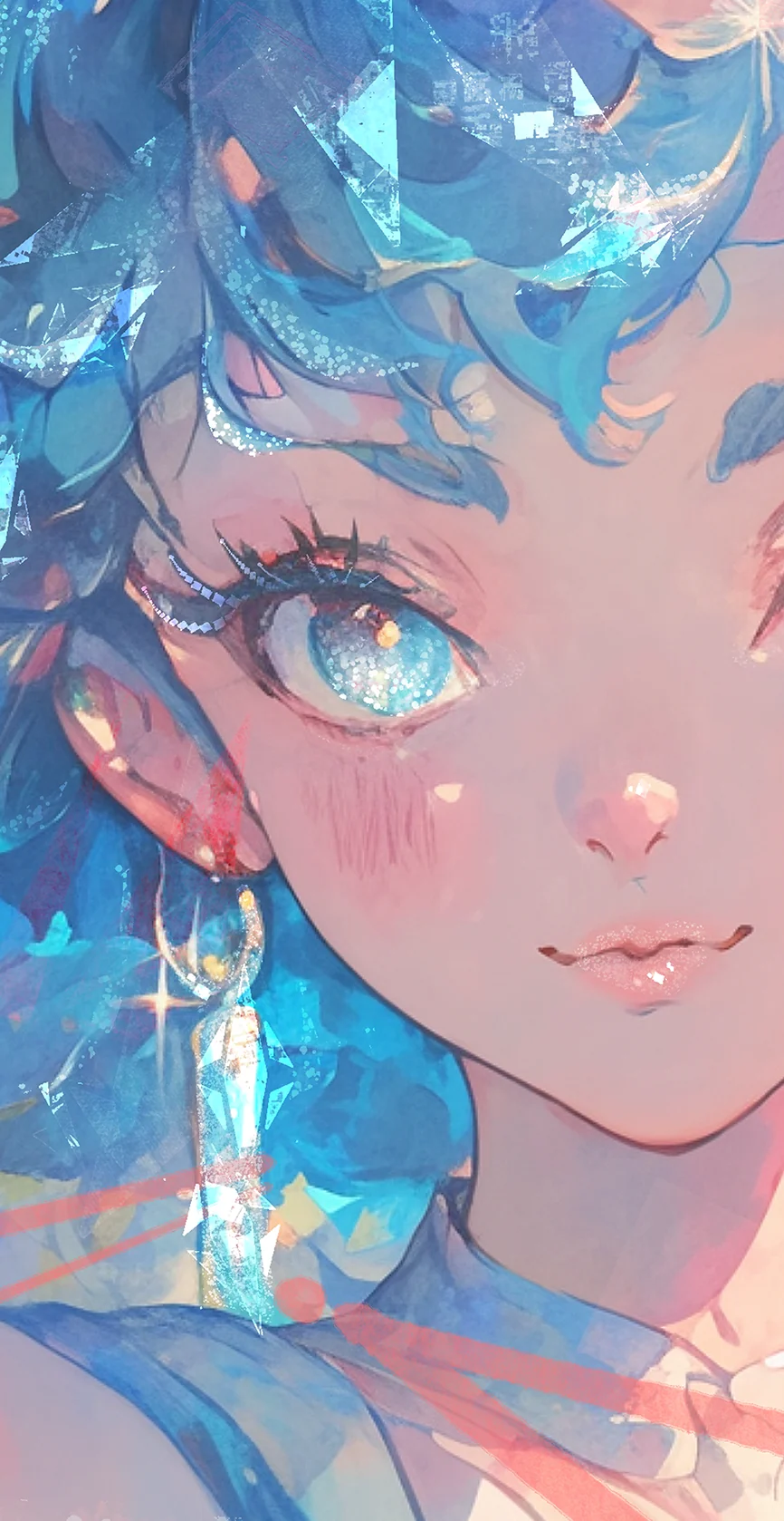 Glass Box portrait — finished art made with Brusher Procreate brushes
